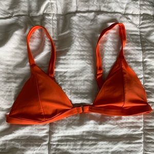 NWOT Orange/Red Bikini Top
